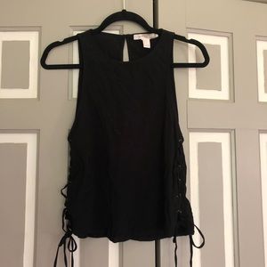 Forever 21 Contemporary lace up tank